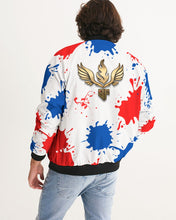 Load image into Gallery viewer, SPLASH /PATRIOT- WHITE Men's Bomber Jacket