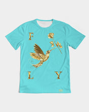 Load image into Gallery viewer, FLY T-SHIRT - Turquoise Men's Tee