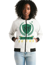 Load image into Gallery viewer, SF WEAR 1 YARD - WHITE Women's All-Over Print Bomber Jacket