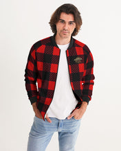 Load image into Gallery viewer, SF FANNEL - RED/BLACK Men's Bomber Jacket