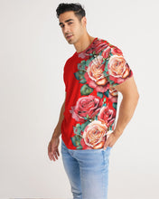 Load image into Gallery viewer, LEFTSIDE FULLY ROSE - RED Men's Tee