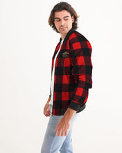 Load image into Gallery viewer, SF FANNEL - RED/BLACK Men's Bomber Jacket