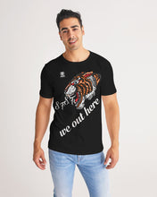 Load image into Gallery viewer, WE OUT HERE - BLACK/WHITE Men's Tee