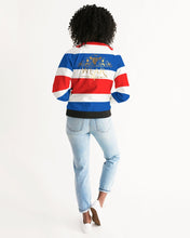 Load image into Gallery viewer, PATRIOT 2 TONE (SF WEARS 3 TONE) - RED/WHIE/BLUE Women's Bomber Jacket