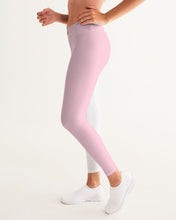 Load image into Gallery viewer, SF WEAR 2 TONE Athletic Wear Top -pink/white Women's Yoga Pants