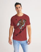 Load image into Gallery viewer, WE OUT HERE - BURGUNDY Men's Tee