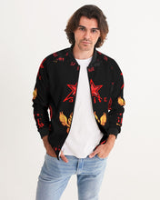 Load image into Gallery viewer, SF WEAR FULLY LOGO FIRE - BLACK Men's Bomber Jacket