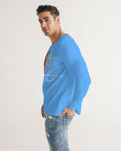 Load image into Gallery viewer, SF WEAR LONGSLEEVE - RED/SKY BLUE Men's Long Sleeve Tee