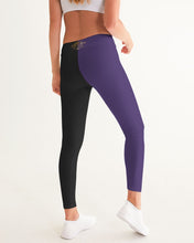 Load image into Gallery viewer, SF WEAR 2 TONE Athletic Wear Top - black/purple Women's Yoga Pants