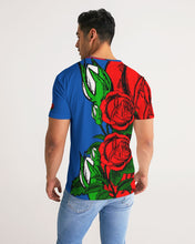 Load image into Gallery viewer, RIGHTSIDE FULLY ROSES - BLUE/BLUE Men's Tee