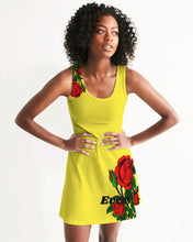 Load image into Gallery viewer, ETR TANK TOP DRESS - YELLOW Women's Racerback Dress