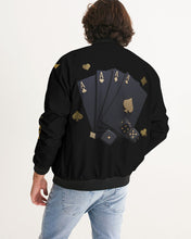 Load image into Gallery viewer, LIFE A GAMBLE LETS PLAY - BLACK Men's Bomber Jacket