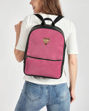 Load image into Gallery viewer, SF LEATHER BACKPACK PINK Classic Faux Leather Backpack