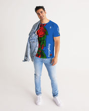 Load image into Gallery viewer, RIGHTSIDE FULLY ROSES - BLUE/BLUE Men's Tee
