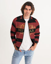 Load image into Gallery viewer, SF WEAR 2 TONE - BURGUNDY/BLACK Men's Bomber Jacket