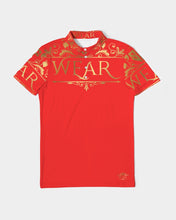 Load image into Gallery viewer, SF WEAR POLO UPPER GOLD -RED Men's Slim Fit Short Sleeve Polo
