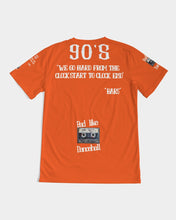 Load image into Gallery viewer, 90'S (BARS) - ORANGE/WHITE Men's All-Over Print Tee