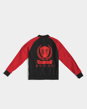 Load image into Gallery viewer, SF WEAR 1 LOGO 2 TONE FEMALE JACKET - BLACK/RED Women's Bomber Jacket