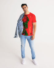 Load image into Gallery viewer, RIGHTSIDE FULLY ROSES - RED/GOLD Men's Tee