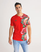Load image into Gallery viewer, LEFTSIDE FULLY ROSE - RED Men's Tee