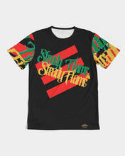 Load image into Gallery viewer, STEADY FLAME 3 STRIPE - BLACK Men's Tee