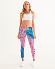 Load image into Gallery viewer, 2 TONE BANDANA - PINK/BLUE Women's Yoga Pants