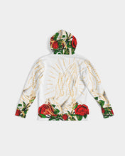 Load image into Gallery viewer, ROSES AND ROSARY GOLD HOODIE -WHITE Men's All-Over Print Hoodie
