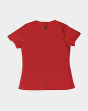 Load image into Gallery viewer, ROSES - MAROON RED Women's All-Over Print Tee