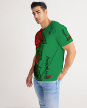 Load image into Gallery viewer, RIGHTSIDE FULLY ROSES - GREEN Men's Tee