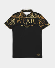 Load image into Gallery viewer, SF WEAR POLO UPPER GOLD - BLACK Men's Slim Fit Short Sleeve Polo