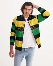 Load image into Gallery viewer, YARDIE (SF WEAR 3 TONE) - BLACK/GREEN/YELLOW Men's Bomber Jacket