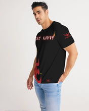 Load image into Gallery viewer, RRIGHTSIDE FLAME-BLACK Men's Tee