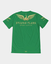Load image into Gallery viewer, STEADY FLAME GOLD-GREEN Men's Tee