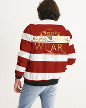Load image into Gallery viewer, SF WEAR 2 TONE - BURGUNDY/WHITE Men's Bomber Jacket