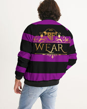 Load image into Gallery viewer, SF WEAR 2 TONE - BLACK AND PURPLE Men's Bomber Jacket
