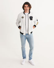 Load image into Gallery viewer, LIFE A GAMBLE. LETS PLAY - WHITE jacket Men's Bomber Jacket