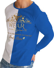 Load image into Gallery viewer, SF WEAR LONGSLEEVE - BLUE/WHITE Men's Long Sleeve Tee