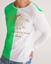 Load image into Gallery viewer, SF WEAR LONGSLEEVE - LIGHT GREEN/WHITE Men's Long Sleeve Tee