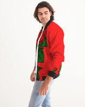 Load image into Gallery viewer, RIGHT SIDE FULLY ROSES..RED JACKET Men's Bomber Jacket
