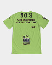 Load image into Gallery viewer, 90'S (BARS) - SHOCKING GREEN Men's All-Over Print Tee