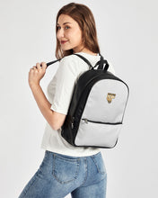 Load image into Gallery viewer, WHITE LEATHER BACK PACK Classic Faux Leather Backpack