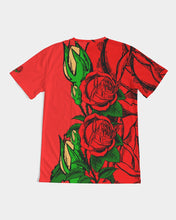 Load image into Gallery viewer, RIGHTSIDE FULLY ROSES - RED/GOLD Men's Tee