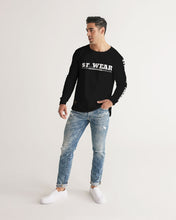 Load image into Gallery viewer, SF WEAR 5STAR LONGSLEEVE - PITCH BLACK/WHITE Men's All-Over Print Long Sleeve Tee