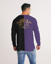 Load image into Gallery viewer, SF WEAR LONGSLEEVE- BLACK/PURPLE Men's Long Sleeve Tee