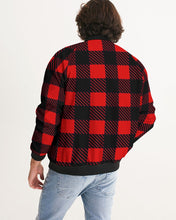 Load image into Gallery viewer, SF FANNEL - RED/BLACK Men's Bomber Jacket