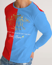 Load image into Gallery viewer, SF WEAR LONGSLEEVE - RED/SKY BLUE Men's Long Sleeve Tee