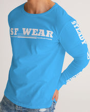 Load image into Gallery viewer, SF WEAR 5STAR - LIGHT BLUE Men's All-Over Print Long Sleeve Tee