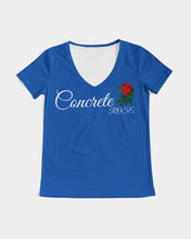 Load image into Gallery viewer, CONCRETE ROSE GOLD - BLACK Women's V-Neck Tee