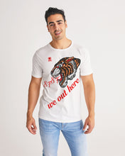 Load image into Gallery viewer, WE OUT HERE - WHITE/RED Men's Tee