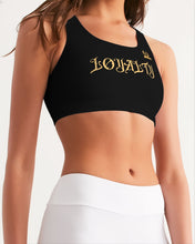 Load image into Gallery viewer, LOYALTY TOP- BLACK Women's Seamless Sports Bra